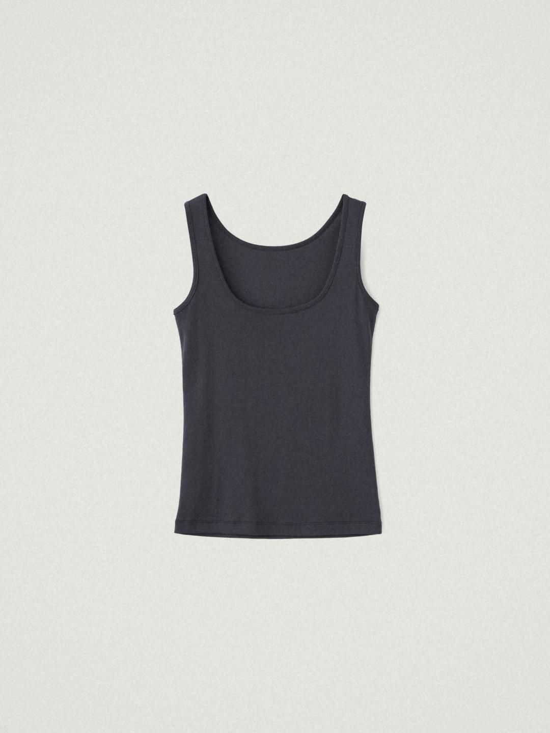 [ 2/25 순차 출고 예정 ]  2Way Sleeveless Top, Charcoal Navy