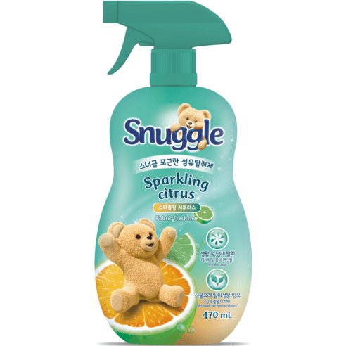스너글 포근한 섬유 탈취제, 470ml, 스파클링 시트러스, 1개