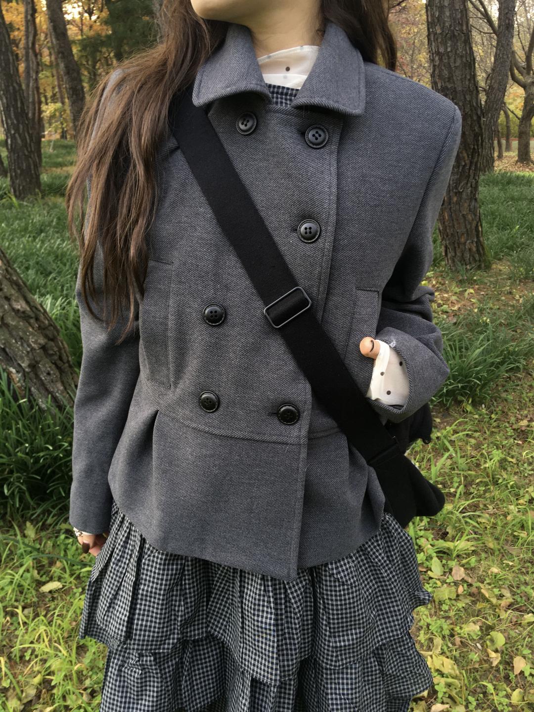 미오 플레어 버튼자켓 2col