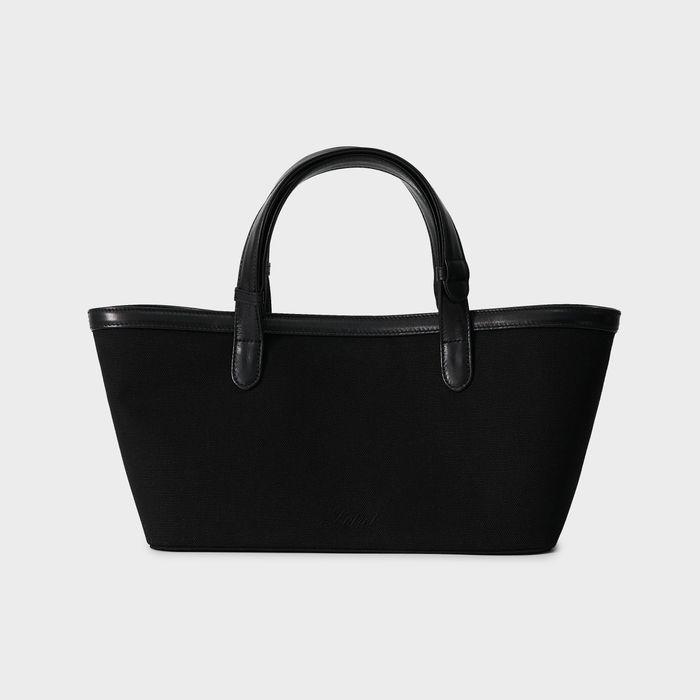 Alma 2-way Canvas Tote Bag (Black)