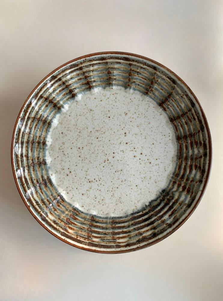 아르보샵 (Brown Series) 브라운 원형 디저트 과일 접시 도자기 그릇 앞접시