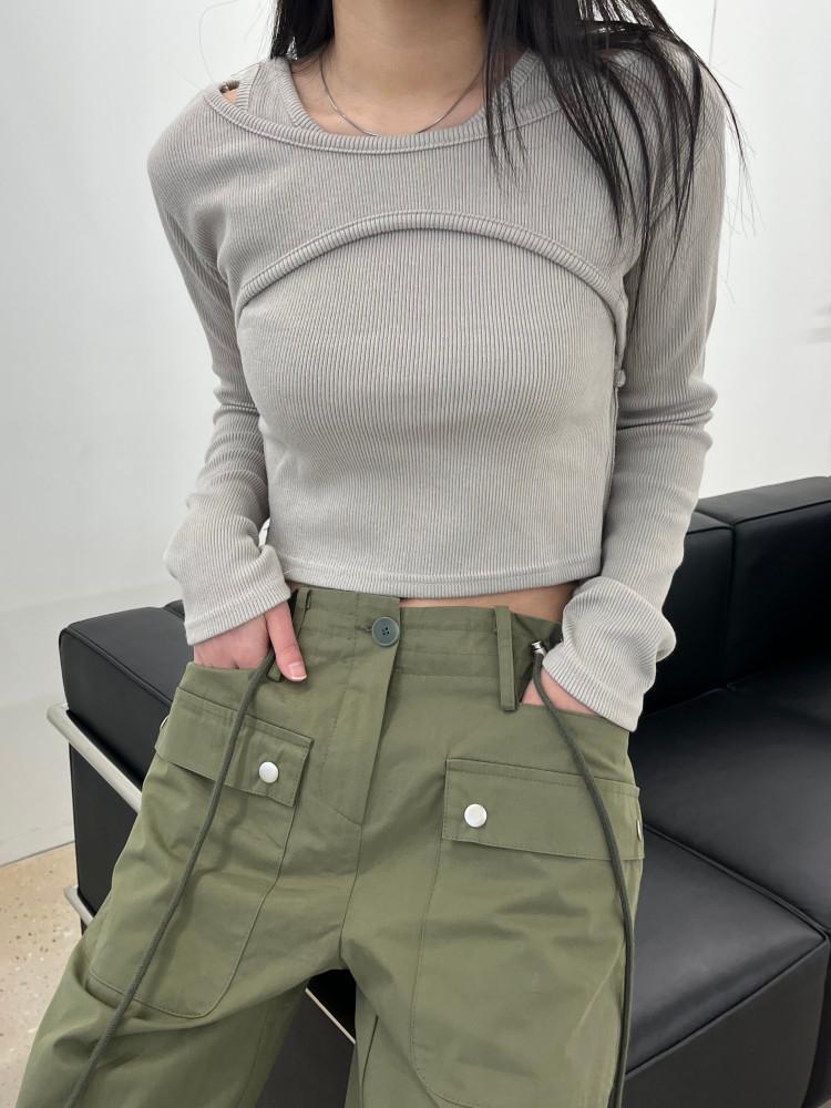 [3-5일 입고지연] layered sleeve set