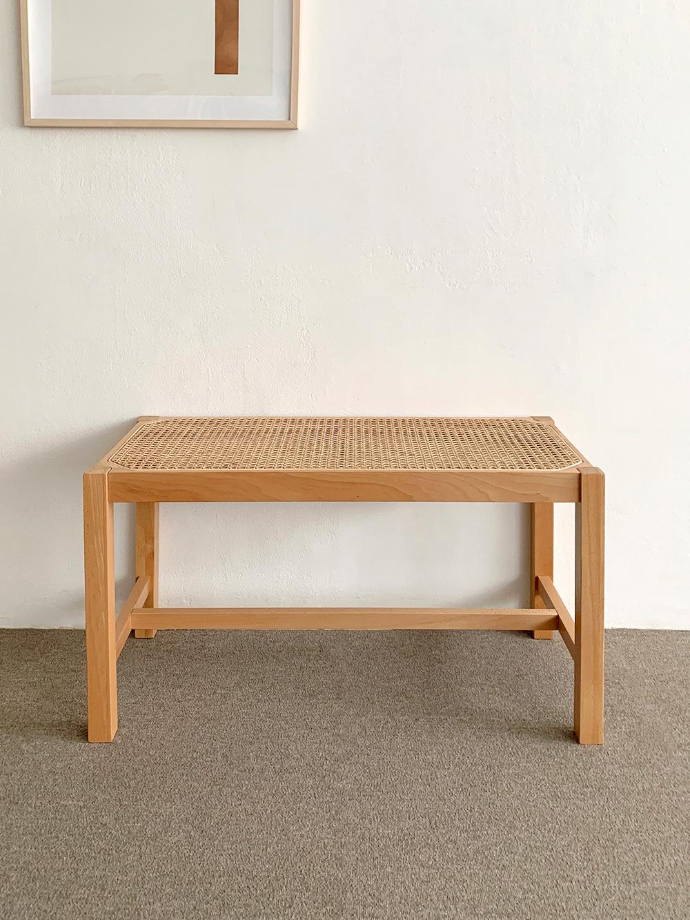 beech wood cane bench (원목 케인 벤치)