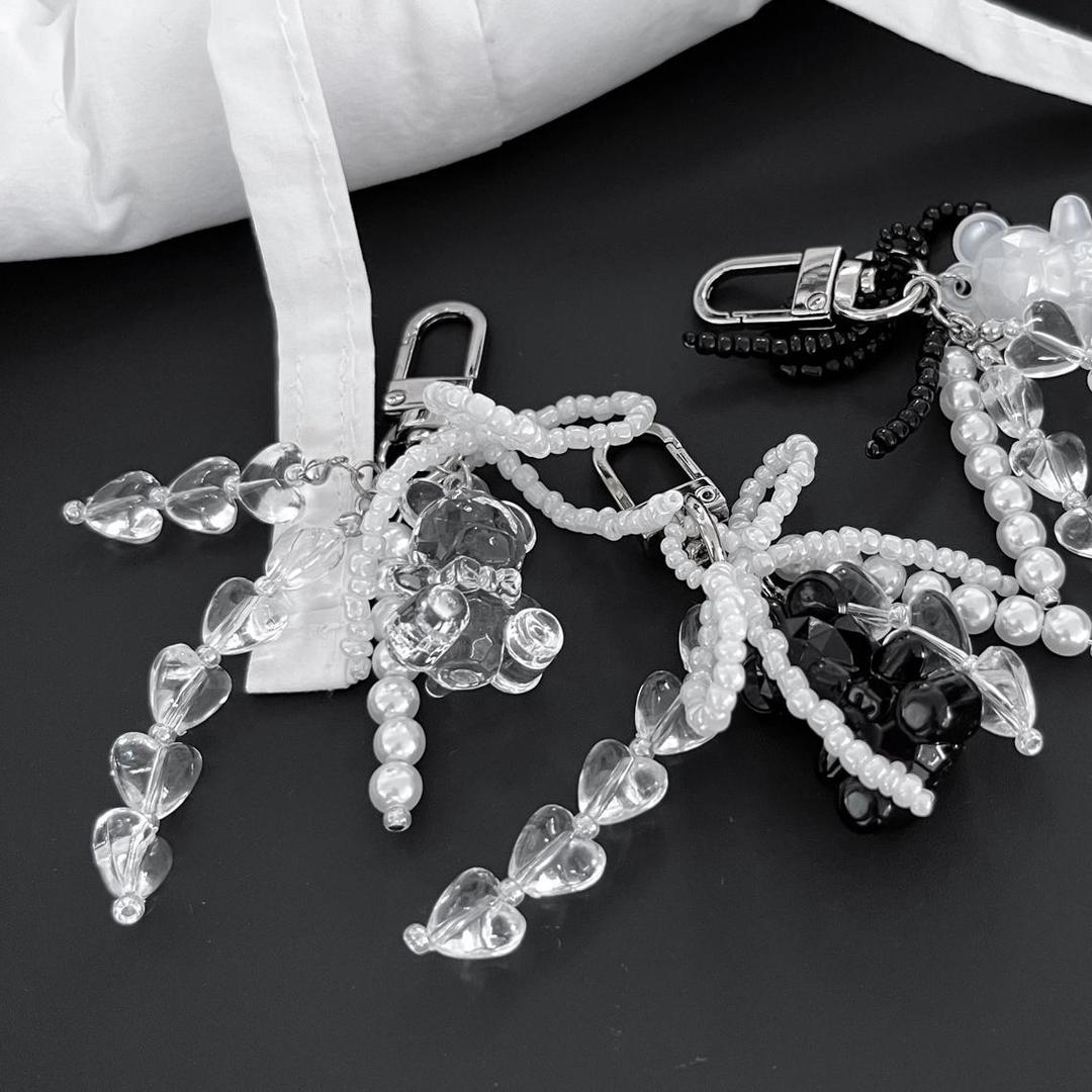 Pearl Heart Keyring 진주 하트 키링 에어팟키링 버즈키링 자동차키링