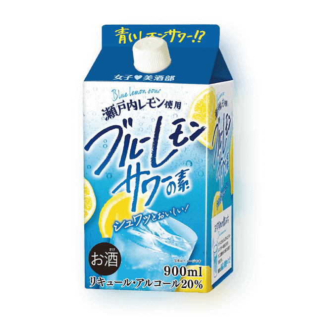 죠시비슈부 블루레몬 사와 팩 900ml (블루레몬 사케)