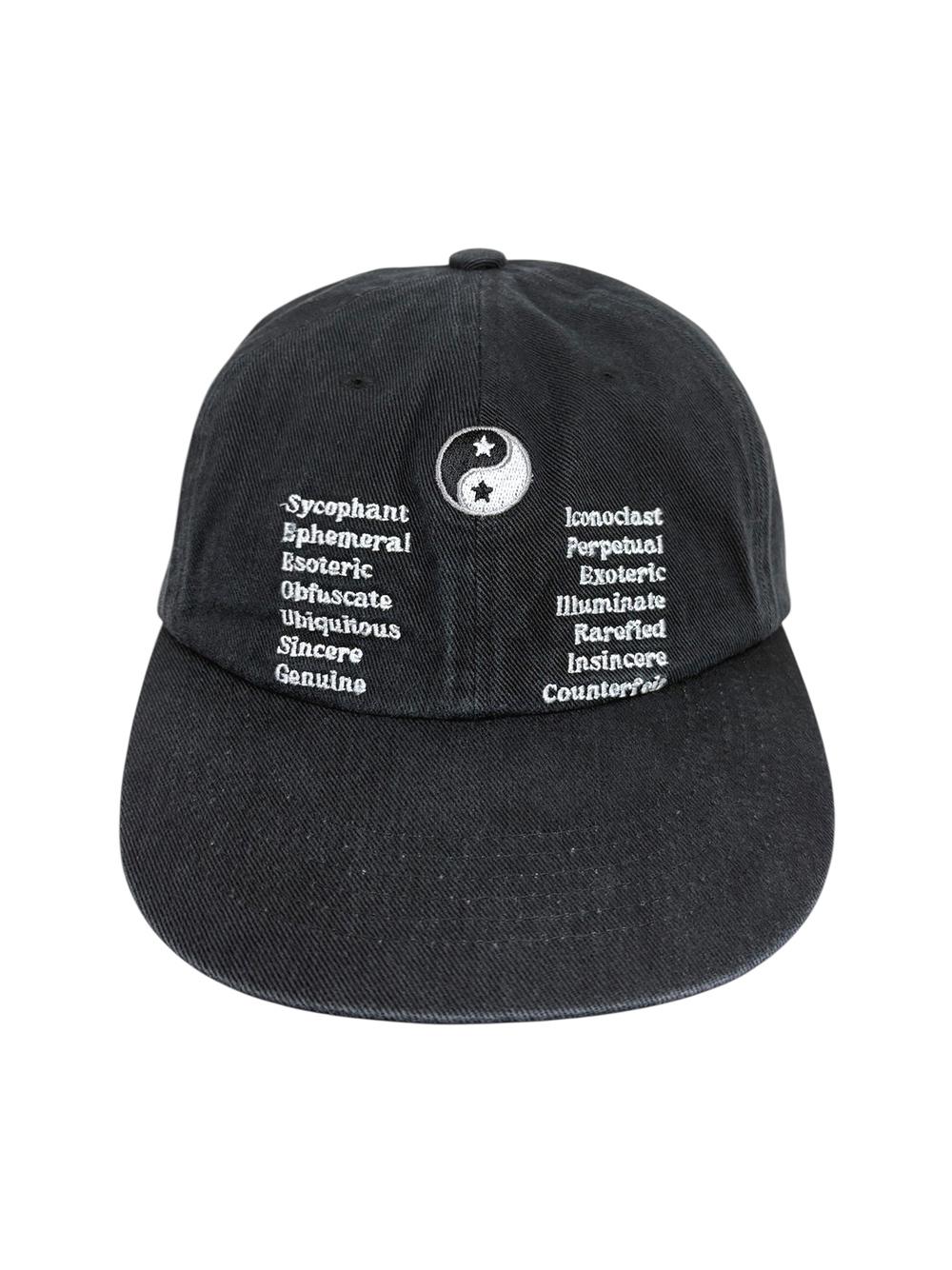 MC Yin Yang Washed Cap Vtg Black