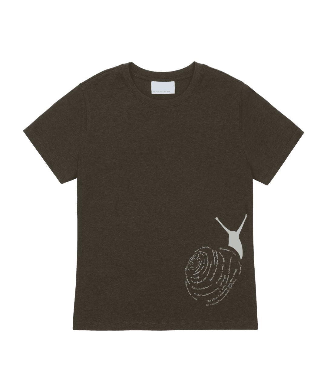 SNAIL T-SHIRT_0 [MELANGE BROWN]