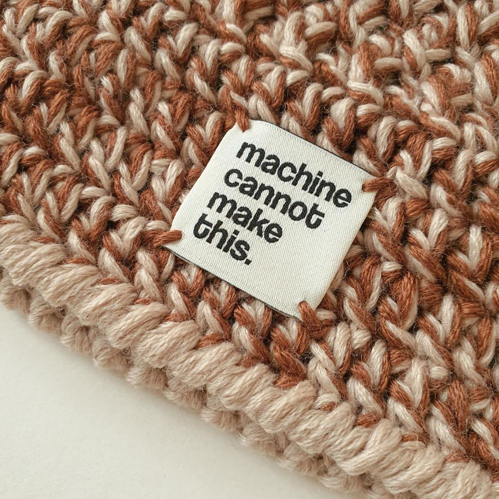 [자체제작] 패브릭 자수 라벨 뜨개질라벨 코바늘 핸드메이드라벨