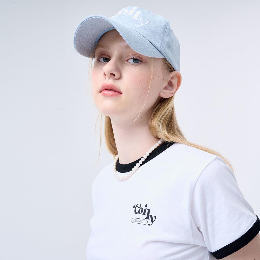 Moment Crop T-shirt_white/black