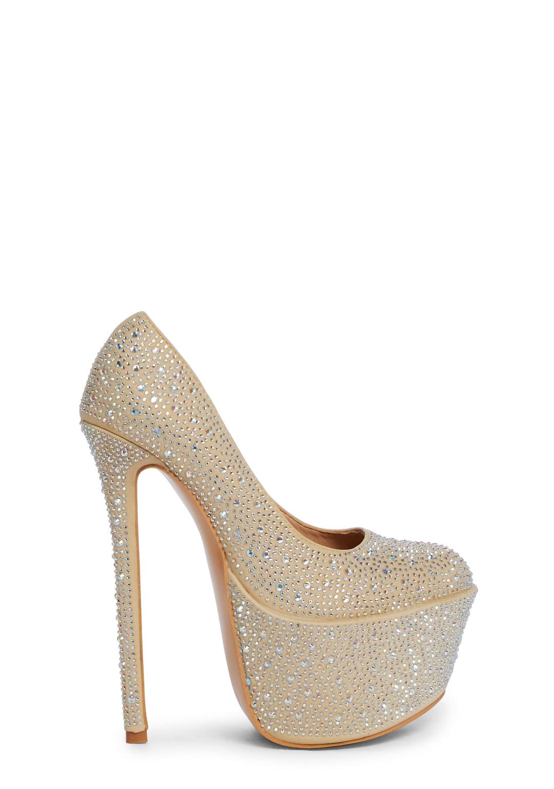 Star Sparkle Heels - OFF WHITE / US 5