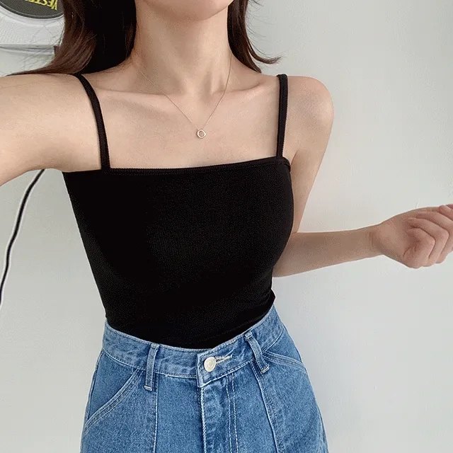 [1+1할인/4타입] 코디활용 만점 쫀쫀 스판 이너 끈 나시