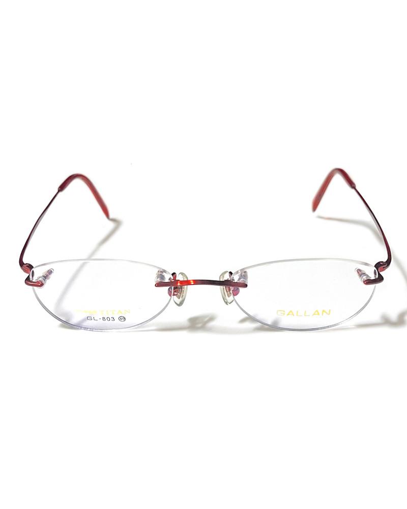 [중고] GALLAN 겔랑 티타늄 레드 무테안경