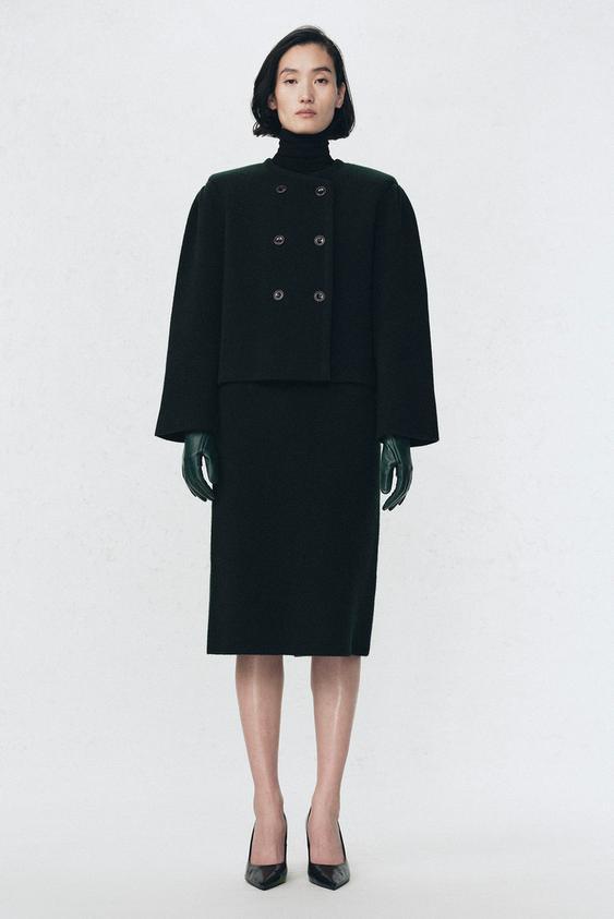 SOSHIOTSUKI X ZARA 울 숄더 패드 재킷