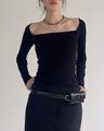 bagle square neck tee (3color)