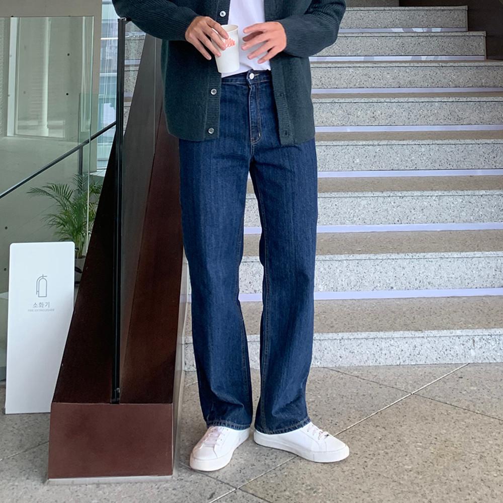남자 일자 데님팬츠 연청 중청 진청 청바지 C500