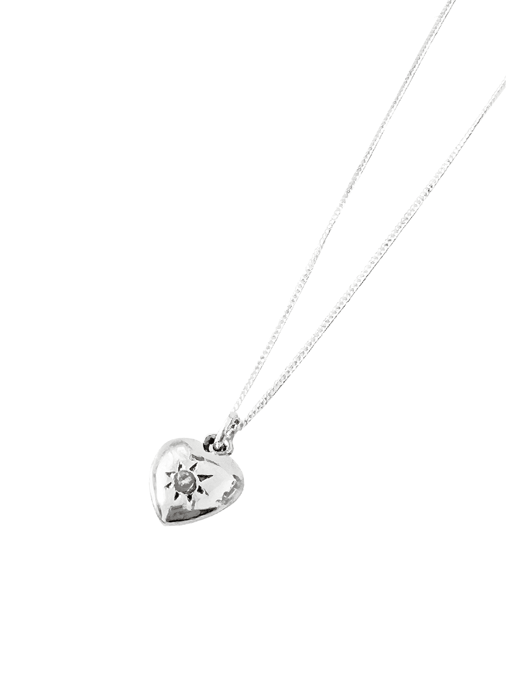 Heart and sun necklace