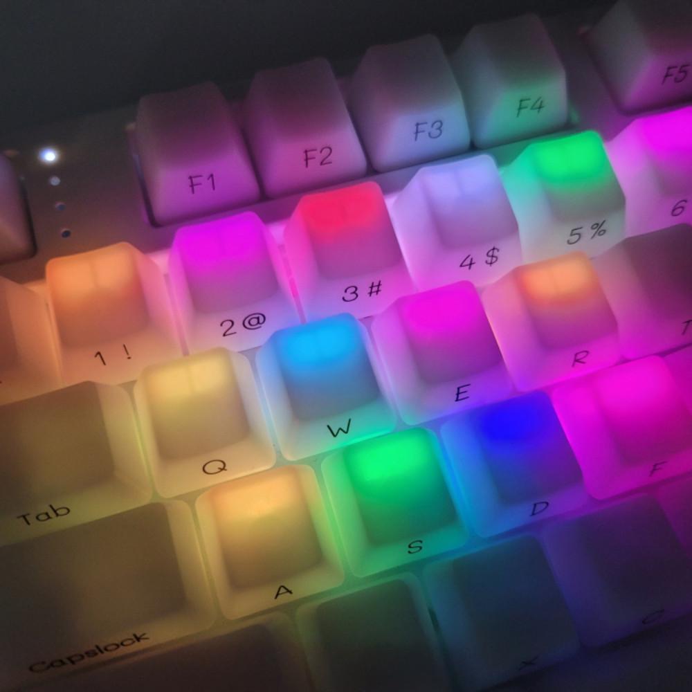 사오파오 OEM 반투명 안개키캡 측각 ABS 7U 포함 (130키)