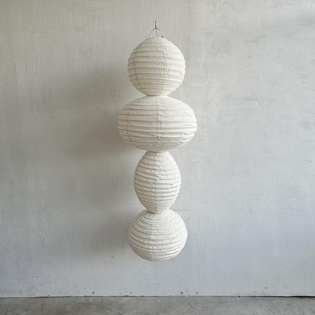 24/JUNE/010_4개의 코튼-패브릭오브제 팬던트램프(아이보리)