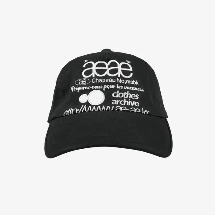 Web Logo 5pannel Cap [Black]