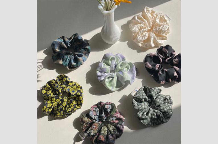 [효은계절] 열두살 자카드 스크런치 7종