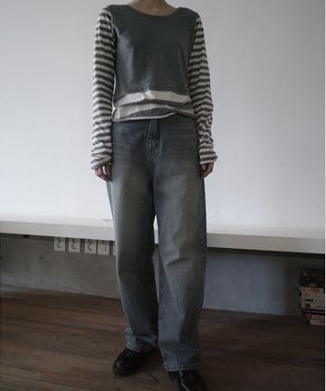rough vintage washing jean (3colors)