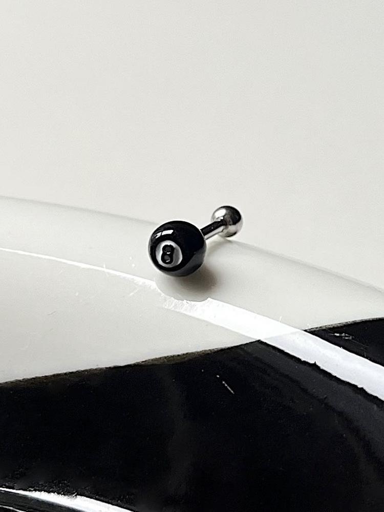 [써지컬] 에잇볼 당구공 피어싱