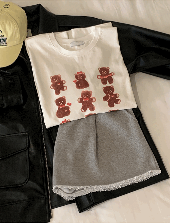 더플럼비 프림 레이스 밴딩 반바지(3color)