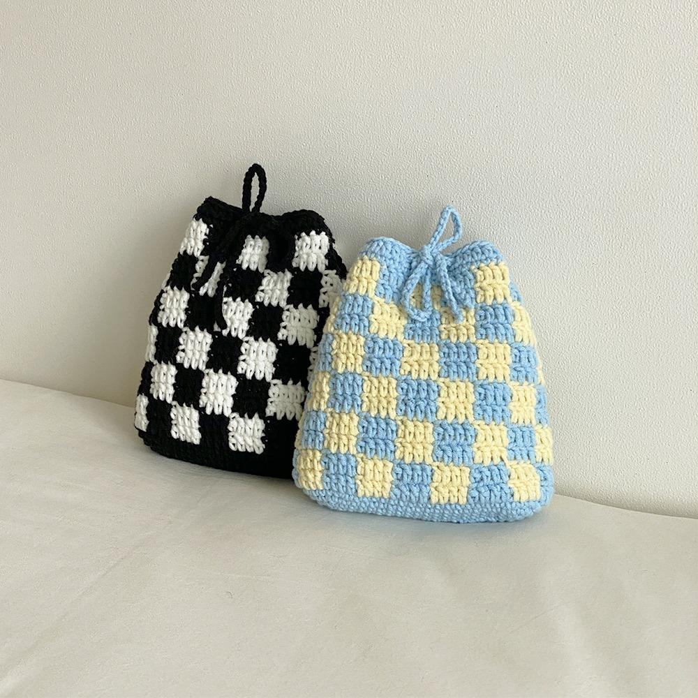 [도안] 체커보드 파우치(M)