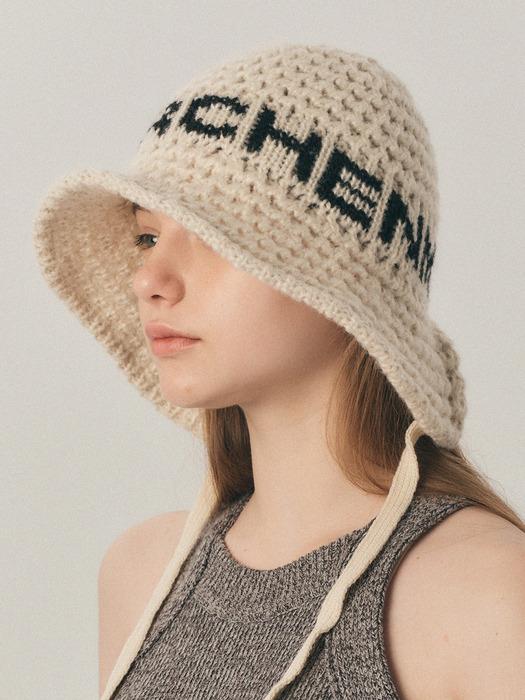 [단독]F/W Logo knitting strap bucket hat_3color