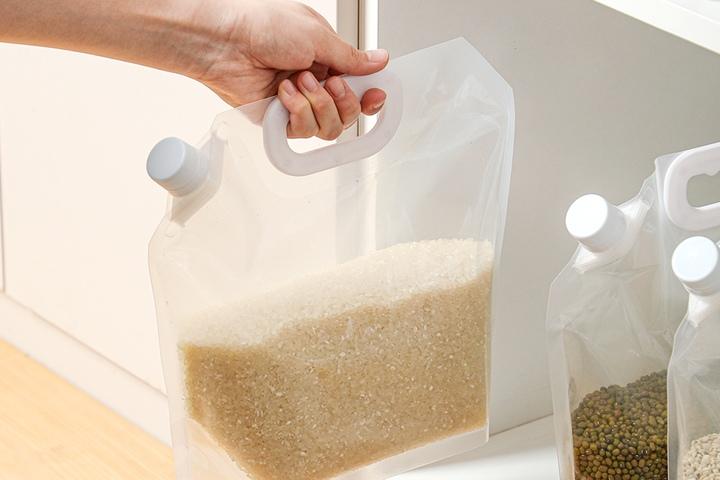 2+1 / 가정용 쌀통 보관통 시리얼통 잡곡 소분 저장팩 1.5L