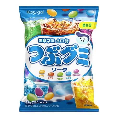 카수가이 쯔부구미 소다향, 65g, 1개 - 젤리빈 | 쿠팡