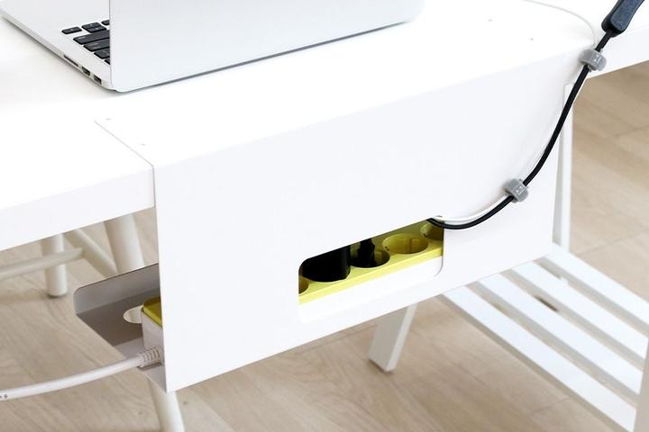 간편하게 설치하는 책상 전선정리 멀티탭 거치대 정리함