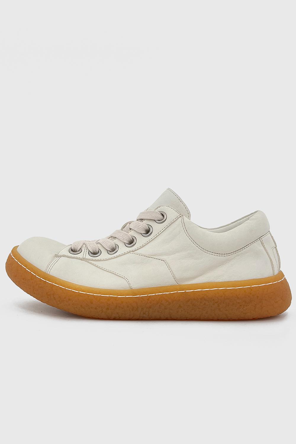 [이모셔널 스니커즈] Horse leather Low_Soft Milk