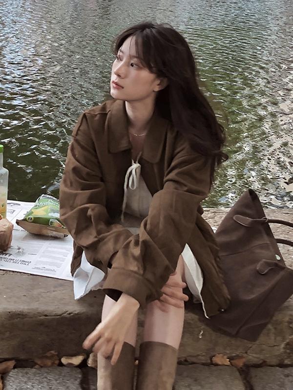 슬로우앤드 [문의폭주!] 리미티 스웨이드 블루종점퍼 - 2 color (무료배송)