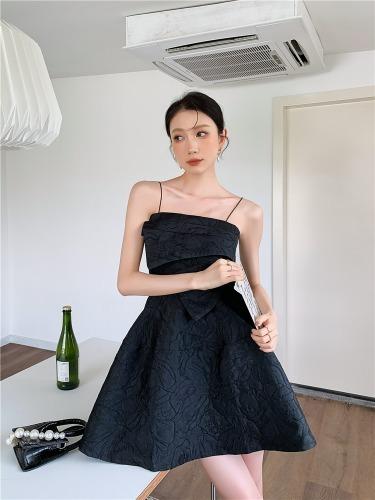 마르키스 [주문폭주] 블랙 글램 유니크 로즈 자수 화이트 미니 원피스 드레스 비치 원피스 휴양지룩 촬영룩 브라이덜샤워/셀프웨딩 111614(1)