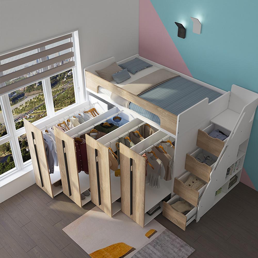 스스디 네오 슬라이딩 슈퍼싱글 옷장 수납 팬트리 침대 벙커침대 독서실 책상