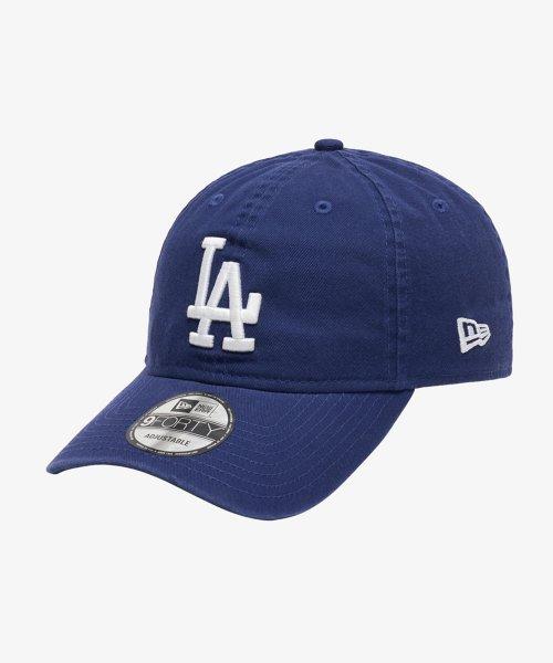 뉴에라(NEW ERA)  MLB 베이직 워시드 LA 다저스 언스트럭쳐 볼캡 로얄 블루 - 사이즈 & 후기 | 무신사