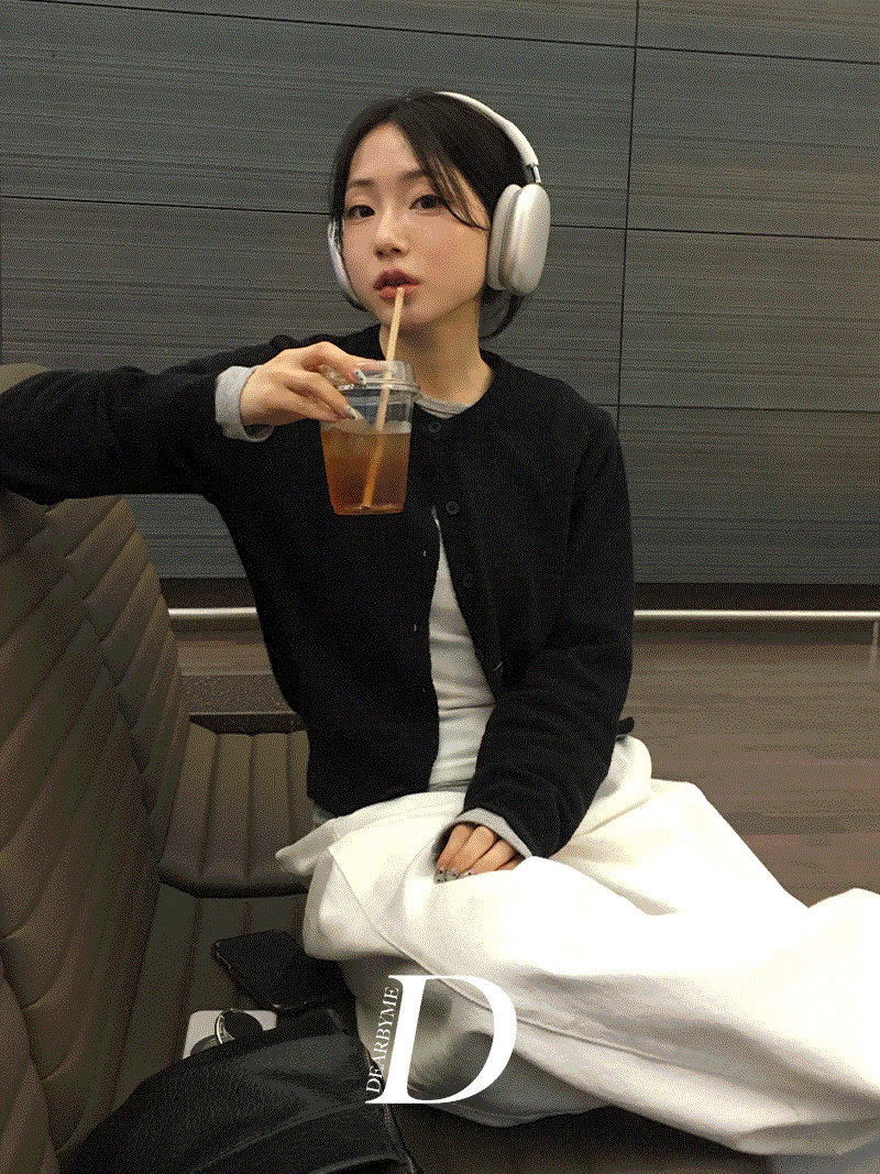 디어바이미 [DEAR'S MADE] (부드러움💞) 앤츠 라운드 트임 가디건