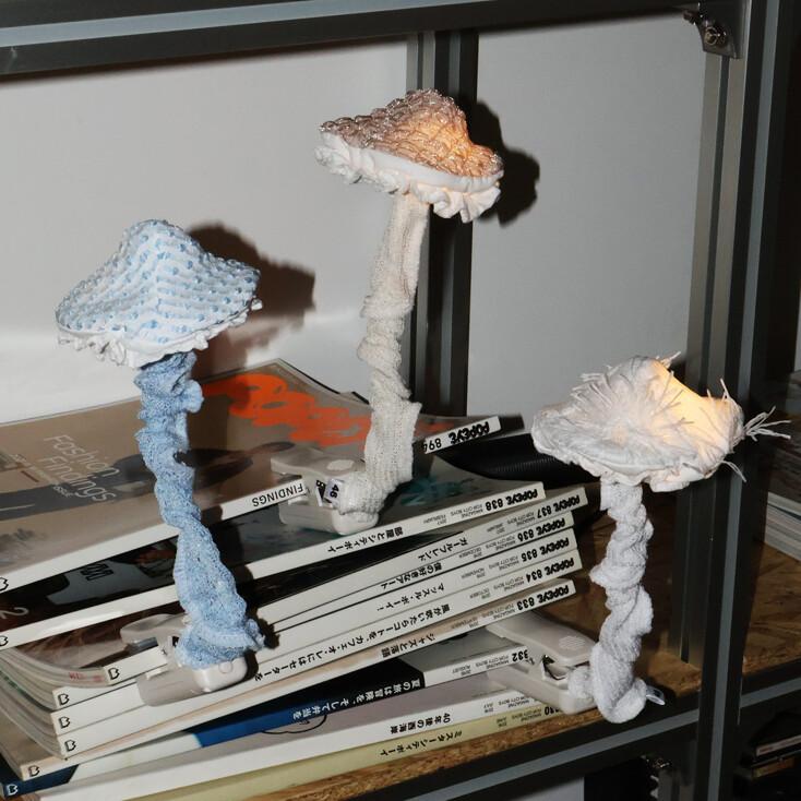 mushroom clamp lamp (3colors)ㅣ버섯 집게 조명