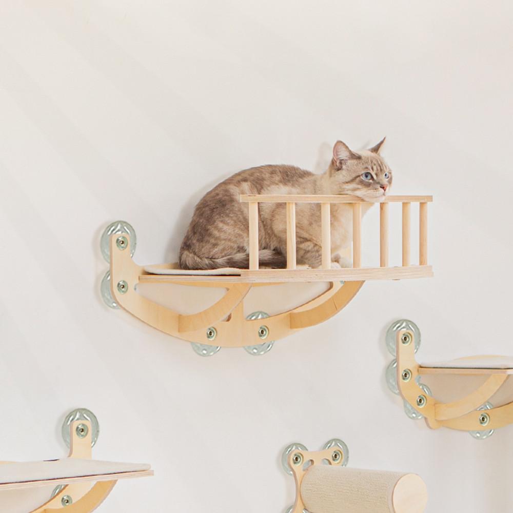 모넬로 고양이 원목 대형 창문 캣타워 윈도우 캣워크 선반 캣워커 GO20220