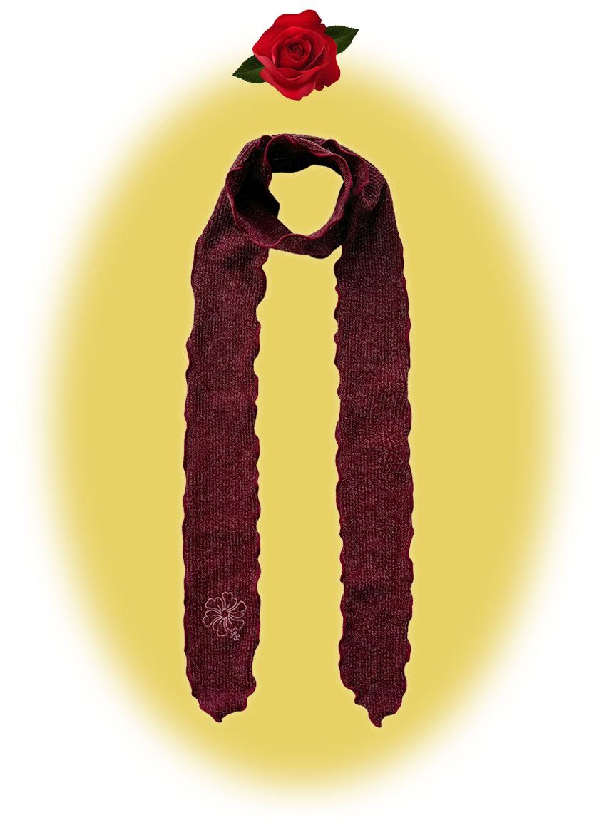 Petal Wave Scarf (Red)
