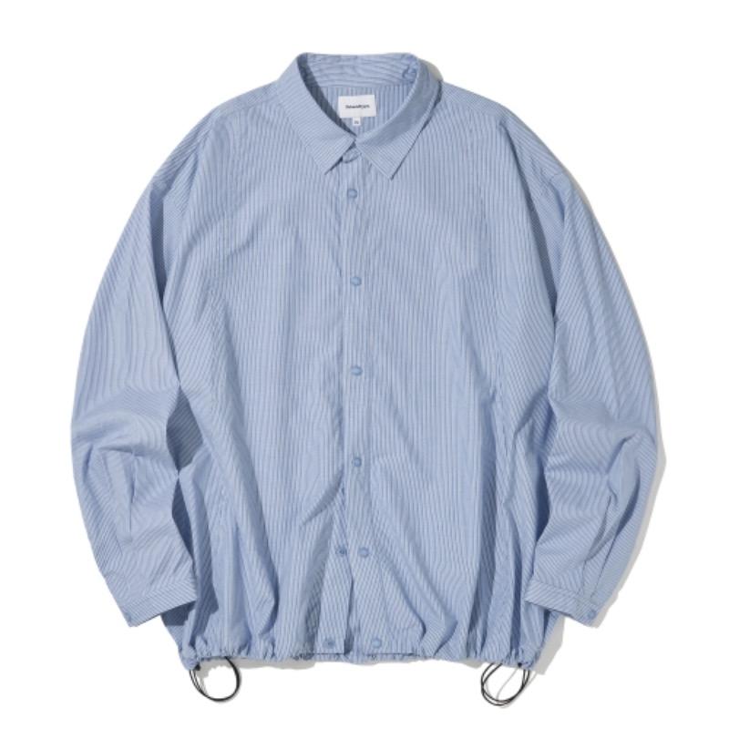 Cotton Stripe Line Shirt Jacket_Stripe_OL269