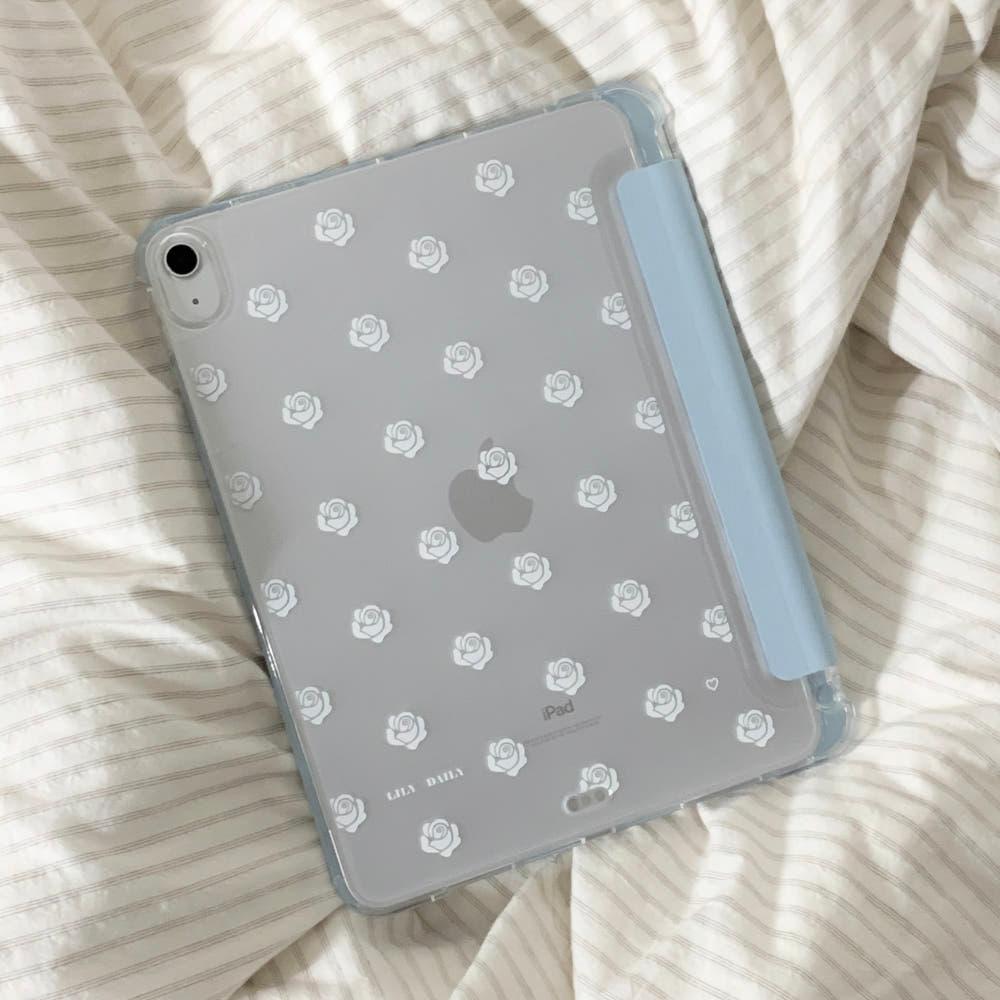 White Rose | 스마트 커버 아이패드&갤럭시탭 케이스 (5 colors)