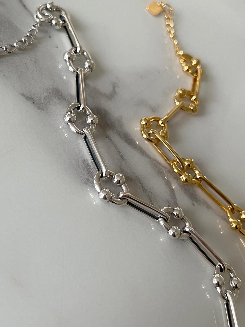 [92.5 silver] Link bracelet (2color)