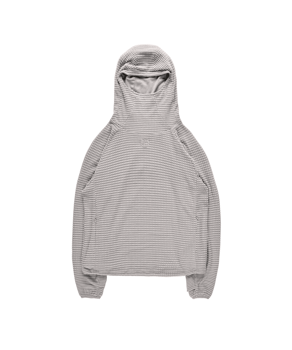 Waffle Balaclava Hoodie Ivory