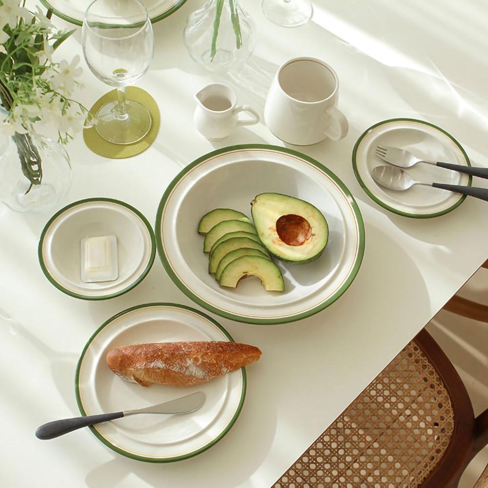 시라쿠스 메이플 빈티지 디저트 파스타 브런치 플레이트 테이블웨어 플레이팅 접시