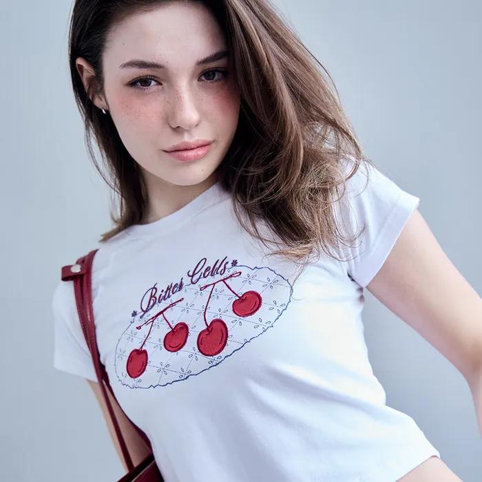 Scarlet Tee-White