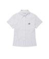 W STRIPED HALF SLEEVE SHIRT[BLUE]
