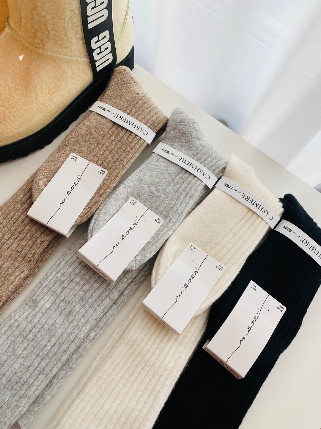 마리네샵 니삭스 부츠 양말 캐시미어 울 겨울양말 5color