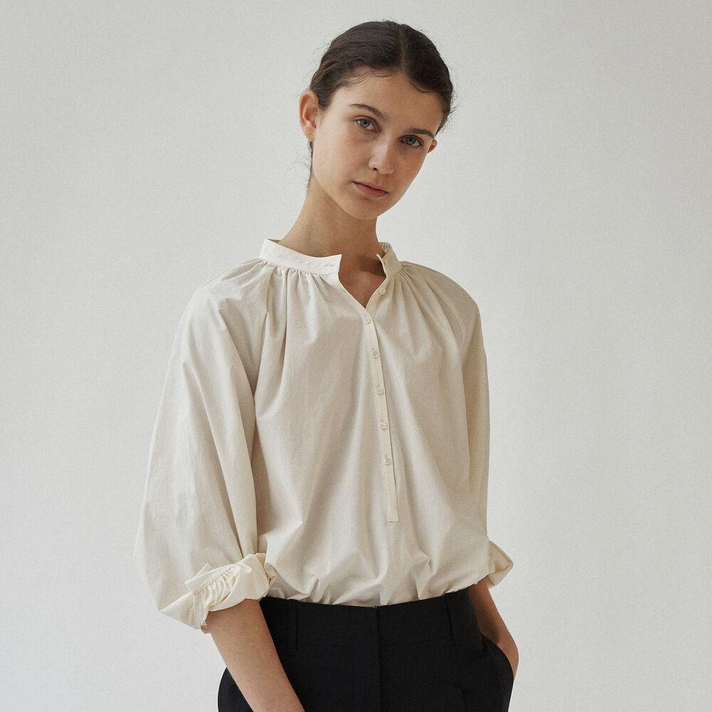 Kate shirring shirt (Ivory)